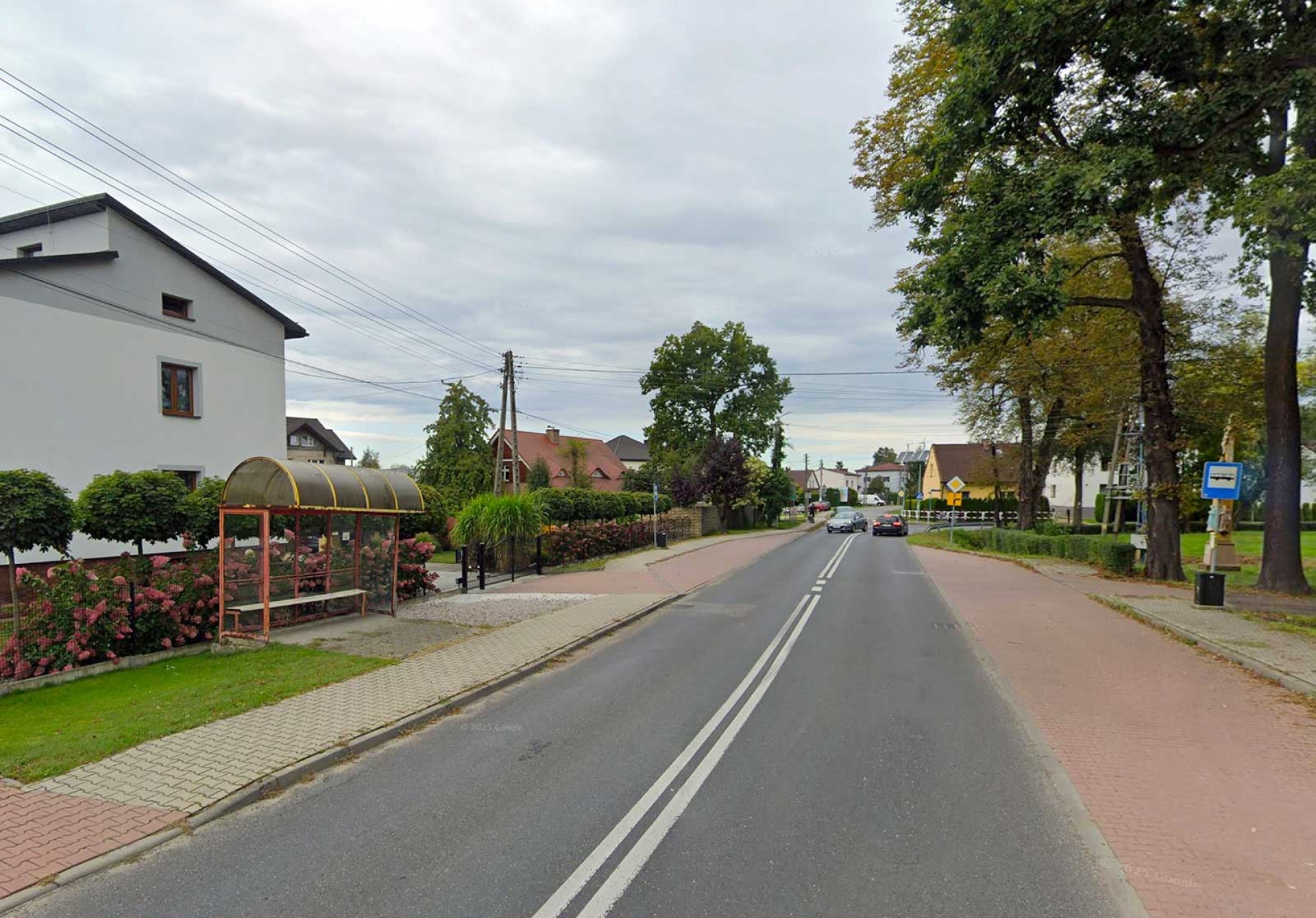 Jedna z ulic Miedźnej